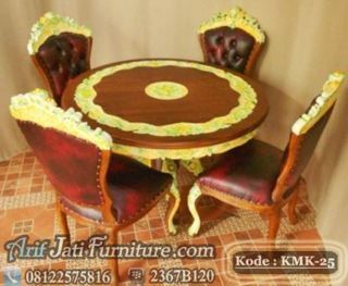 Set Kursi Makan Ganesa Meja Bundar
