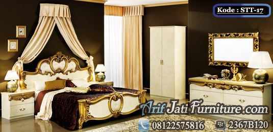 Set Kamar Tidur Desain Italia Barocco