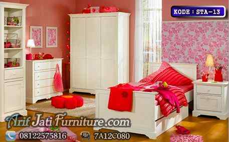 kamar set anak perempuan cat duco