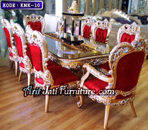 kursi makan italy mahkota ratu