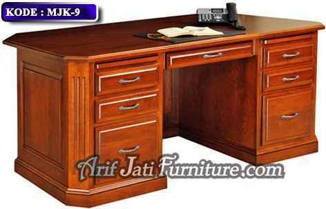 meja kantor kayu jati terbaru