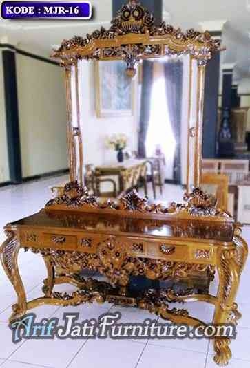 meja rias ukir italian mewah