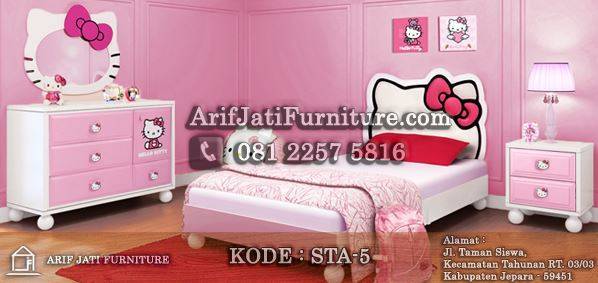 Set Kamar Anak Hello Kitty Arif Jati Furniture