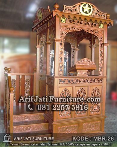 mimbar masjid ukir jati jepara