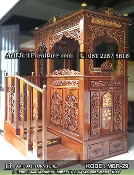 jual mimbar masjid model terbaru