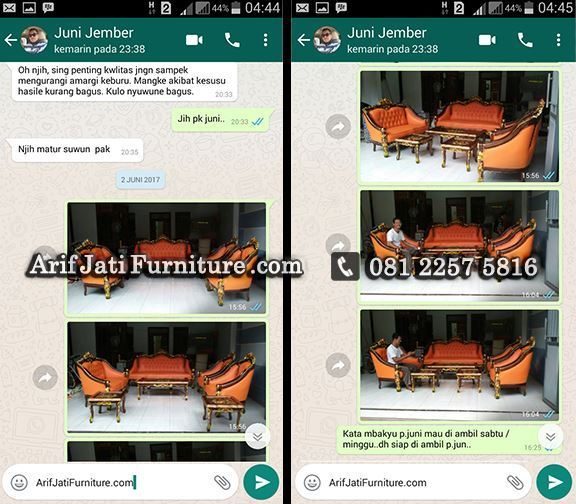 bukti pemesanan kursi tamu ganesa