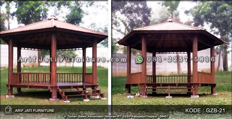 Gazebo Glugu Segi 6 Harga Murah