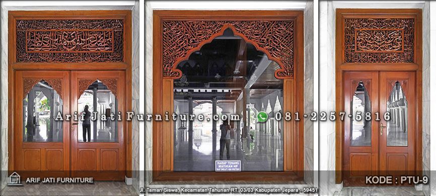 Kusen Pintu Jendela Masjid Kaligrafi ARIF JATI FURNITURE