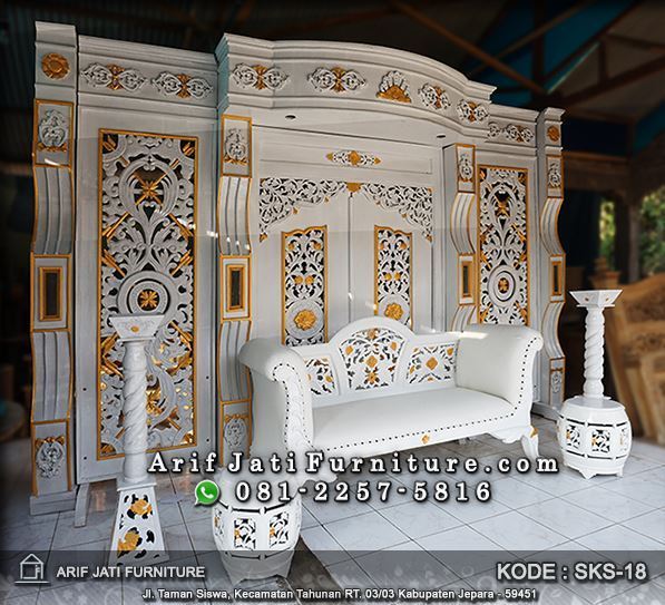  Dekorasi Pernikahan Warna Putih Modern ARIF JATI FURNITURE