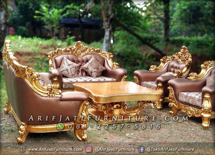 Kursi Tamu Mewah Kayu Jati Jepara