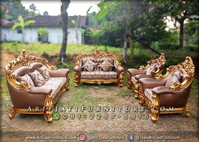 Kursi Tamu Mewah Model Eropa Klasik