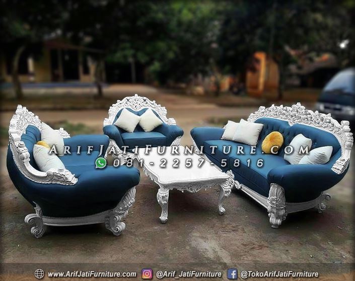 Kursi Tamu Mewah Waldorf Eropa Klasik