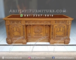 Meja Kantor Mewah Ukir Jati Jepara