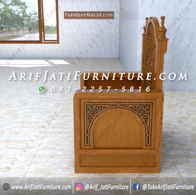 Jual Kursi Ceramah Kayu Jati