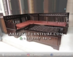 Kursi Tamu Sudut Minimalis Kayu Jati